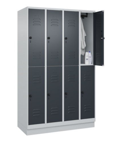 C+P Doppelstöckiger Spind Classic Plus, Abteilbreite 300 mm