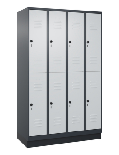 C+P Doppelstöckiger Spind Classic Plus, Abteilbreite 300 mm