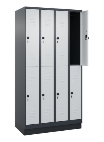 C+P Doppelstöckiger Spind Classic Plus, Abteilbreite 250 mm