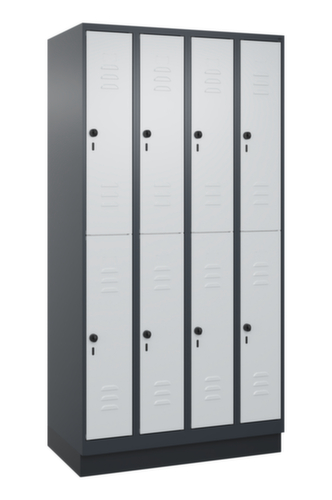 C+P Doppelstöckiger Spind Classic Plus, Abteilbreite 250 mm