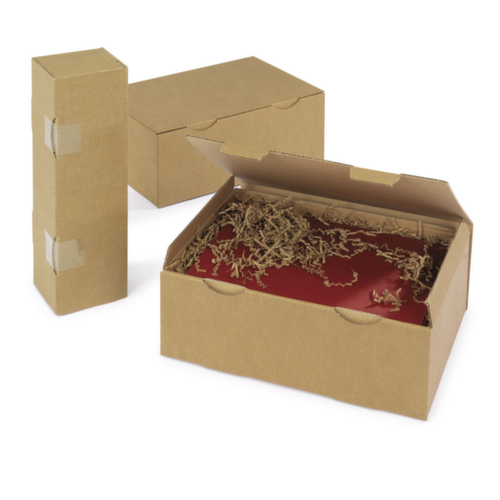 Wellpapp-Faltkarton 1-wellig, 1-wellig, 400 x 400 x 100 mm