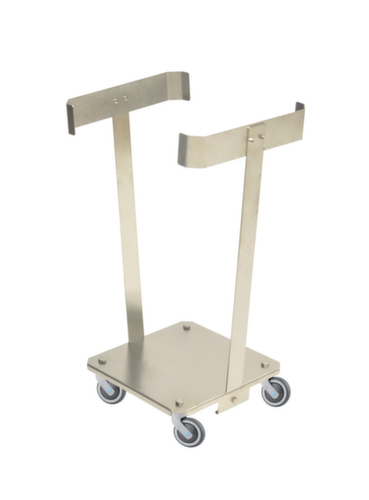 Kongamek Edelstahl-Müllsackständer mit Rollen, für 125-Liter-Säcke