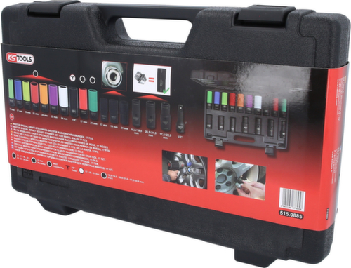 KS Tools 1/2" MASTER Spezial-Kraft-Stecknuss-Satz für Radverschraubungen