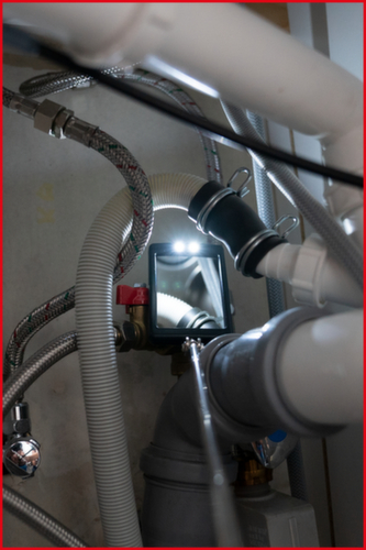 KS Tools Flexibler Inspektions-Spiegel mit Beleuchtung