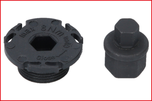 KS Tools 3/8" Öldienst-Spezialprofil-Satz für Kunststoff-Ölablassschrauben