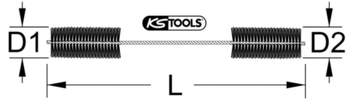 KS Tools Flexible Reinigungsbürste