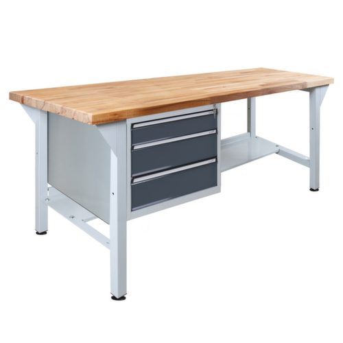 Werkbank mit Buche-Massivholzplatte