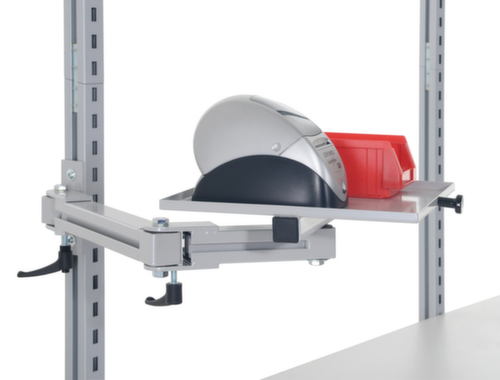 Rocholz Universalablage System Flex mit Doppelgelenkarm, Breite x Tiefe 300 x 496 mm