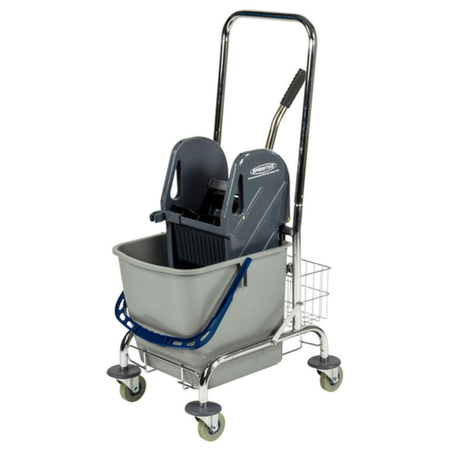 Universal-Nasswischwagen-Set, 1x27 l Eimer in blau