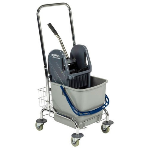 Universal-Nasswischwagen-Set, 1x27 l Eimer in blau