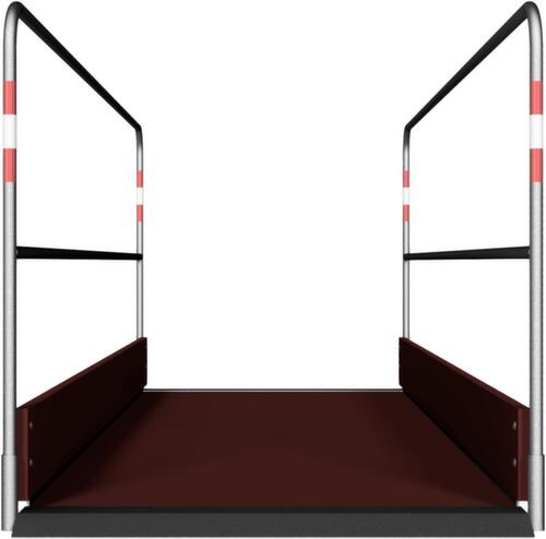 Schake Grabenbrücke mit Trittfläche aus Holz, Länge x Breite 3200 x 1000 mm