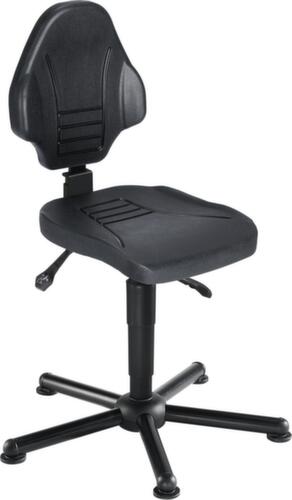 meychair Arbeitsdrehstuhl Workster Pro W13 mit Sitzneigeverstellung, Sitz PU-Schaum schwarz, mit Gleitern