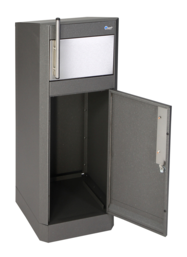 stumpf Abfallbehälter Binox Hybrid-25, 25 l, eisenglimmer