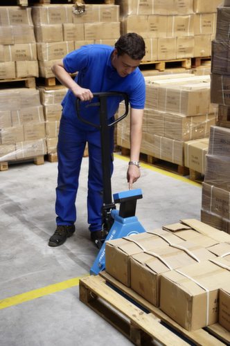 Wiege-Hubwagen WH-D2000, 2000 kg Traglast, Gummi/Polyurethan