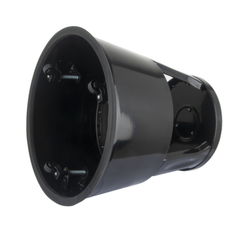 UDOBĂR Robuster Rolltritt fĂŒr starke Beanspruchung, Metall, RAL9005 Tiefschwarz