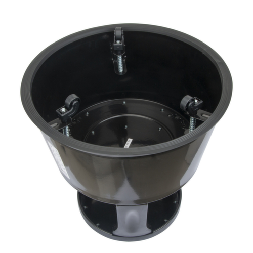 UDOBĂR Robuster Rolltritt fĂŒr starke Beanspruchung, Metall, RAL9005 Tiefschwarz