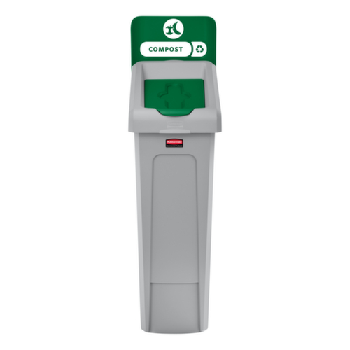 Rubbermaid Deckel Slim Jim® für Recycling-Station, grün