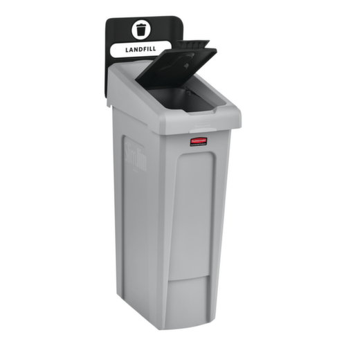 Rubbermaid Deckel Slim Jim® für Recycling-Station, schwarz