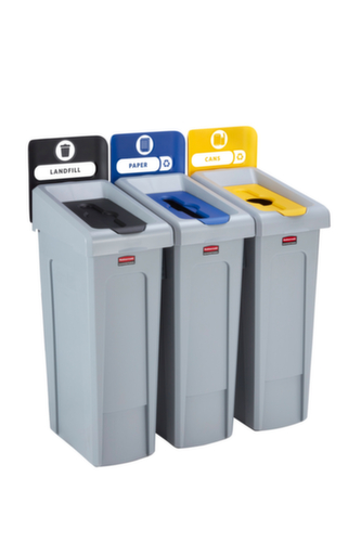 Rubbermaid Deckel Slim Jim® für Recycling-Station, blau