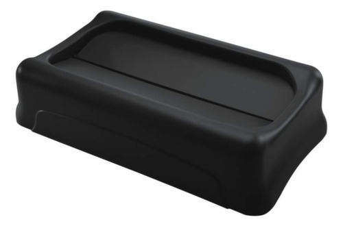 Rubbermaid Schwingdeckel Slim Jim® für Wertstoffsammler, schwarz