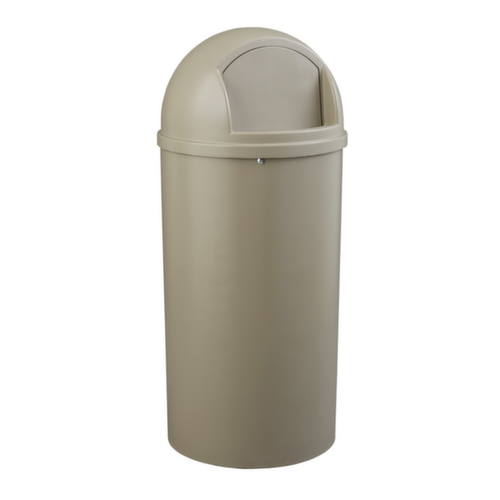 Rubbermaid Feuerhemmender Abfallbehälter Marshal® Classic, 80 l, beige, Deckel beige