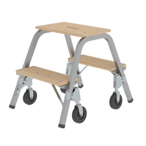 MUNK Fahrbarer Tritt, Podesthöhe 490 mm