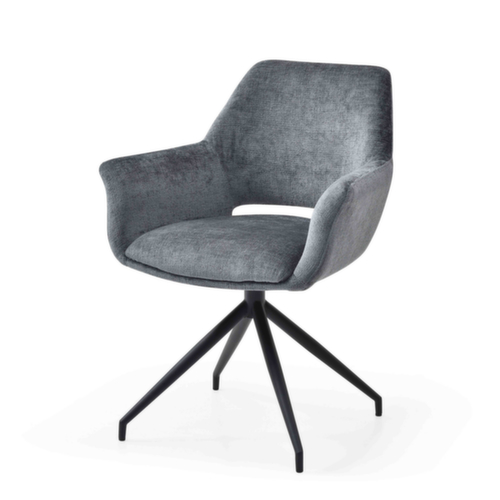 Bisley Besucherstuhl Easy Meet G 749 mit Armlehnen, Sitz Stoff (100% Polyester), slate
