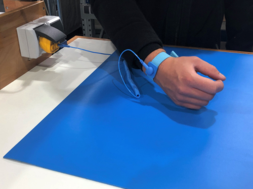 ESD-Anti-Ermüdungsmatten-Set ELEKTRON, Länge x Breite 500 x 600 mm