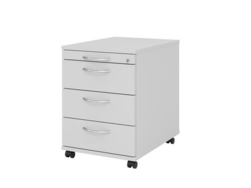 Rollcontainer Solid, 3 Schublade(n), grau/grau