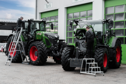 Krause Stehleiter STABILO® Professional mit Sicherheitsbügel + Handlauf