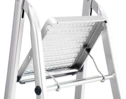 UDOBÄR Alu-Stufenleiter mit Ablageschale, 5 profilierte Stufen