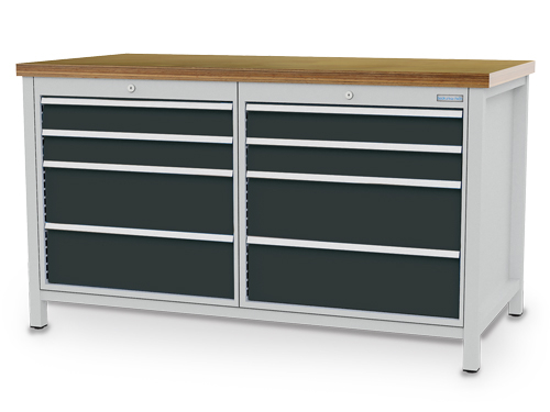 Bedrunka + Hirth Kastenwerkbank mit Multiplexplatte