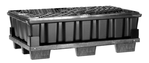 PE-Auffangwanne für 2x200-Liter-Fässer