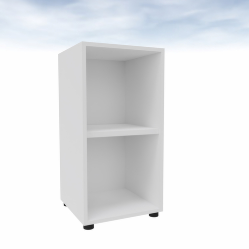 Quadrifoglio Büroregal T45, Breite 430 mm, 2 OH, weiß