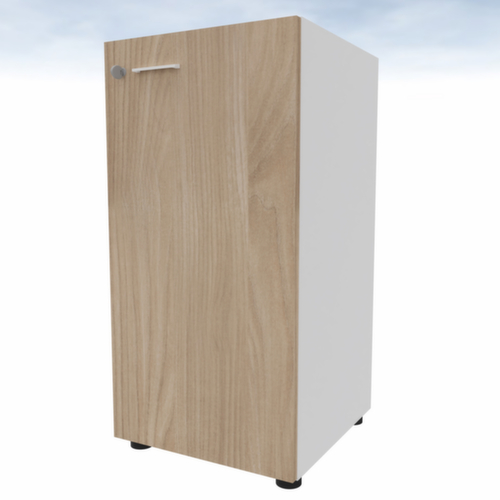 Quadrifoglio Flügeltürenschrank T45 mit Flügeltür, 2 Ordnerhöhen, weiß/Ulme