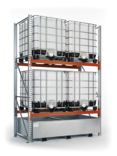 META Palettenregal MULTIPAL für 18 Paletten, 5665 mm breit, 3 Lagerebenen