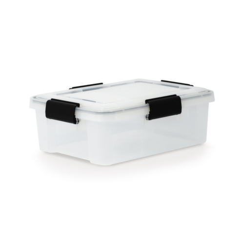 Aufbewahrungsbox mit verstärktem Deckel