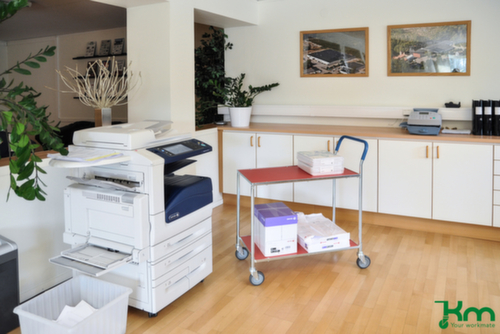 Kongamek Tischwagen 760x430 mm, Traglast 150 kg, 2 Etagen