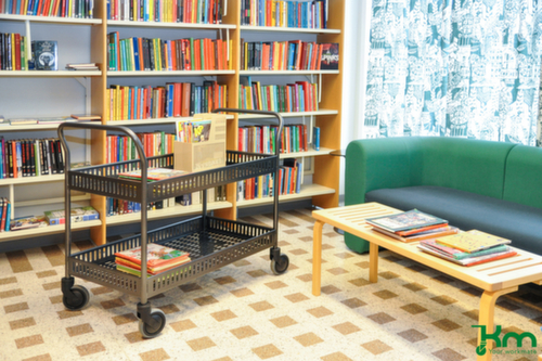 Kongamek Tischwagen mit Randleisten 935x535 mm, Traglast 250 kg, 2 Etagen