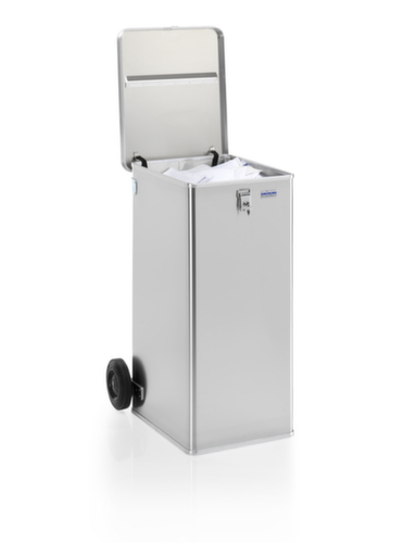 Gmöhling Alu-Akten-Entsorgungsbehälter G®-DOCU fahrbar, Inhalt 240 l