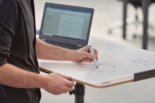 Rocada Mobiles Flipchart NAT0616 mit 2 Papierhaltern, Höhe 2000 mm