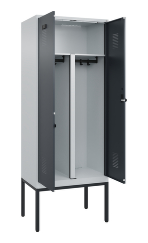 C+P PSA-Spind Evolo PLUS für Schwarz-Weiß-Trennung, Abteilbreite 400 mm