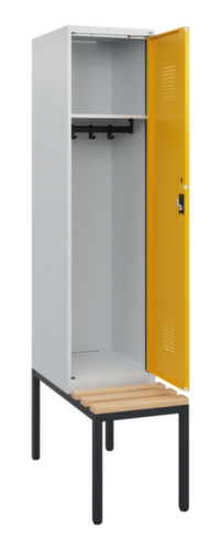 C+P Spind Evolo PLUS mit Sitzbank, Abteilbreite 400 mm