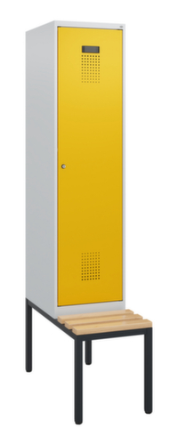 C+P Spind Evolo PLUS mit Sitzbank, Abteilbreite 400 mm