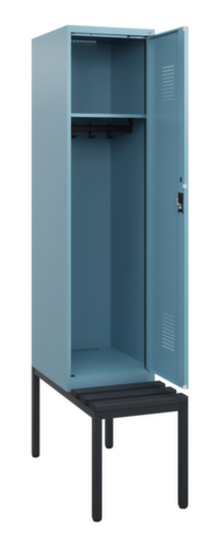 C+P Spind Evolo PLUS mit Sitzbank, Abteilbreite 400 mm