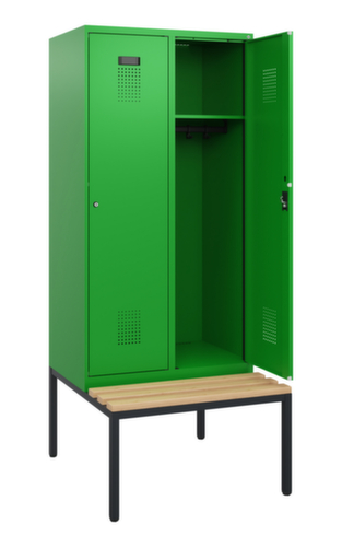 C+P Spind Evolo PLUS mit Sitzbank, Abteilbreite 400 mm