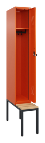 C+P Spind Evolo PLUS mit Sitzbank, Abteilbreite 300 mm