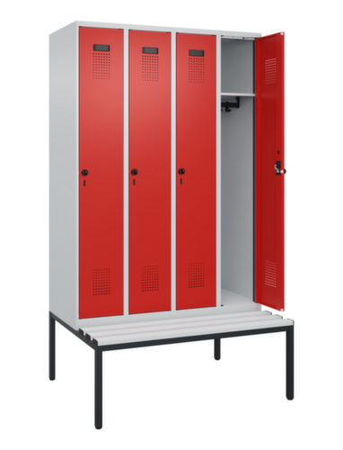 C+P Spind Evolo PLUS mit Sitzbank, Abteilbreite 300 mm