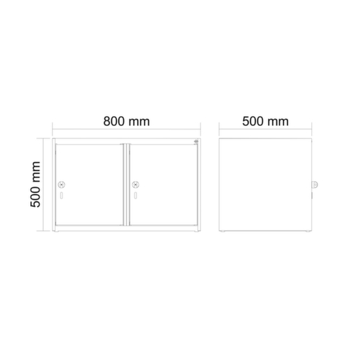 Aufsatzschrank für Spind