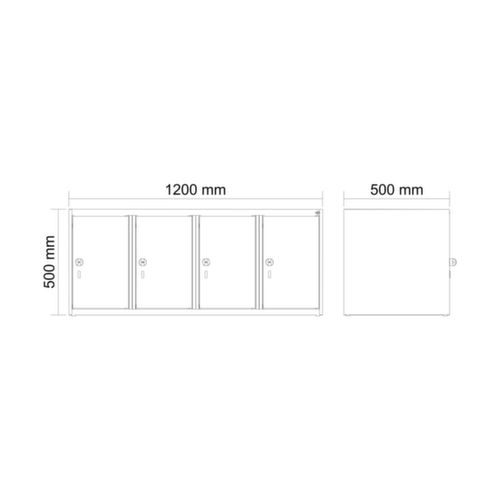 Aufsatzschrank für Spind
